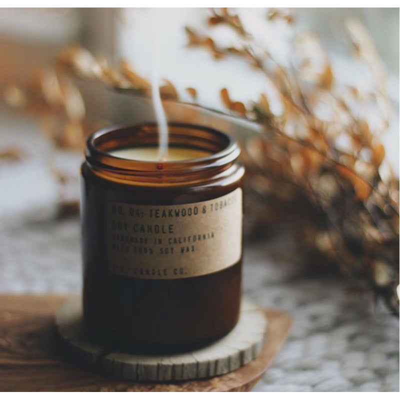 Teakwood + Tobacco Soy Candle