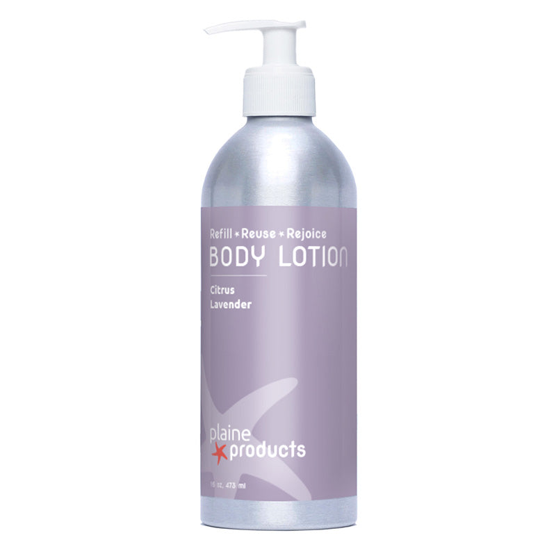 Refillable Natural Body Lotion 16oz