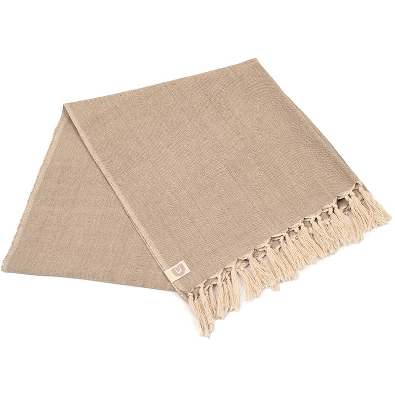 Handloomed Clay Yoga Towel