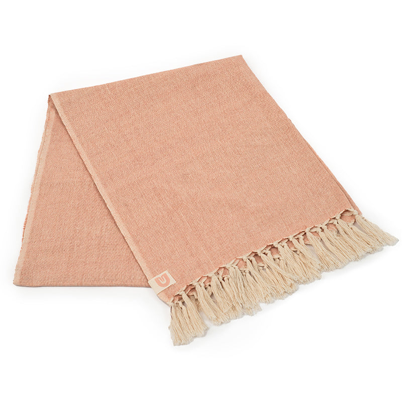 Handloomed Rose Quartz Yoga Towel