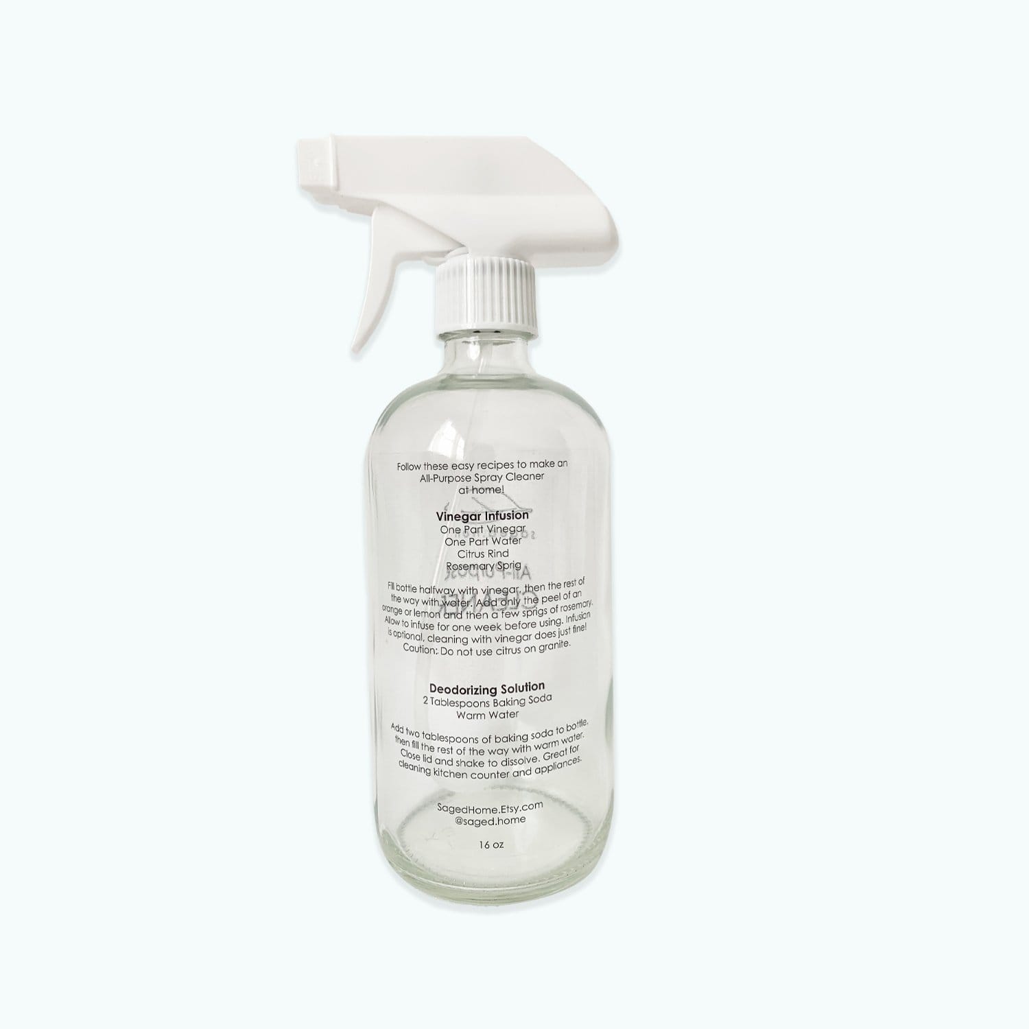 Saged Home Glass Spray Bottle