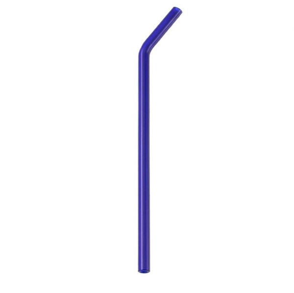 Bent Glass Straw 8"