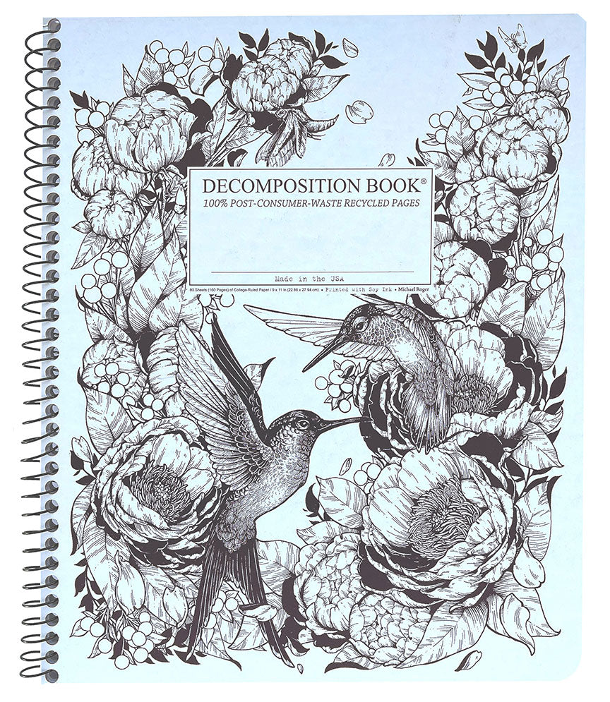 XL Ruled Spiral Decomposition Notebook