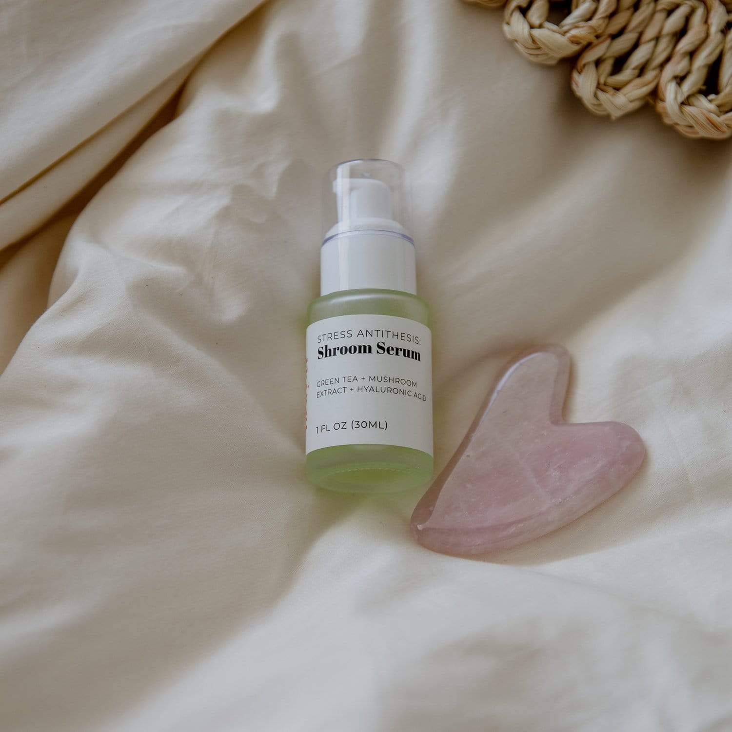 Sunday Standard Sunday Standard Rose Quartz Gua Sha Facial Tool - Zero Waste Skincare, Plastic Free