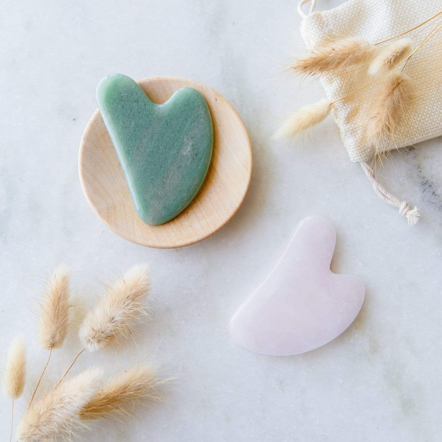 Sunday Standard Sunday Standard Rose Quartz Gua Sha Facial Tool - Zero Waste Skincare, Plastic Free