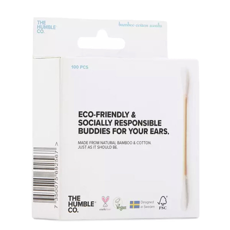 Biodegradable Cotton Swabs - 100pk