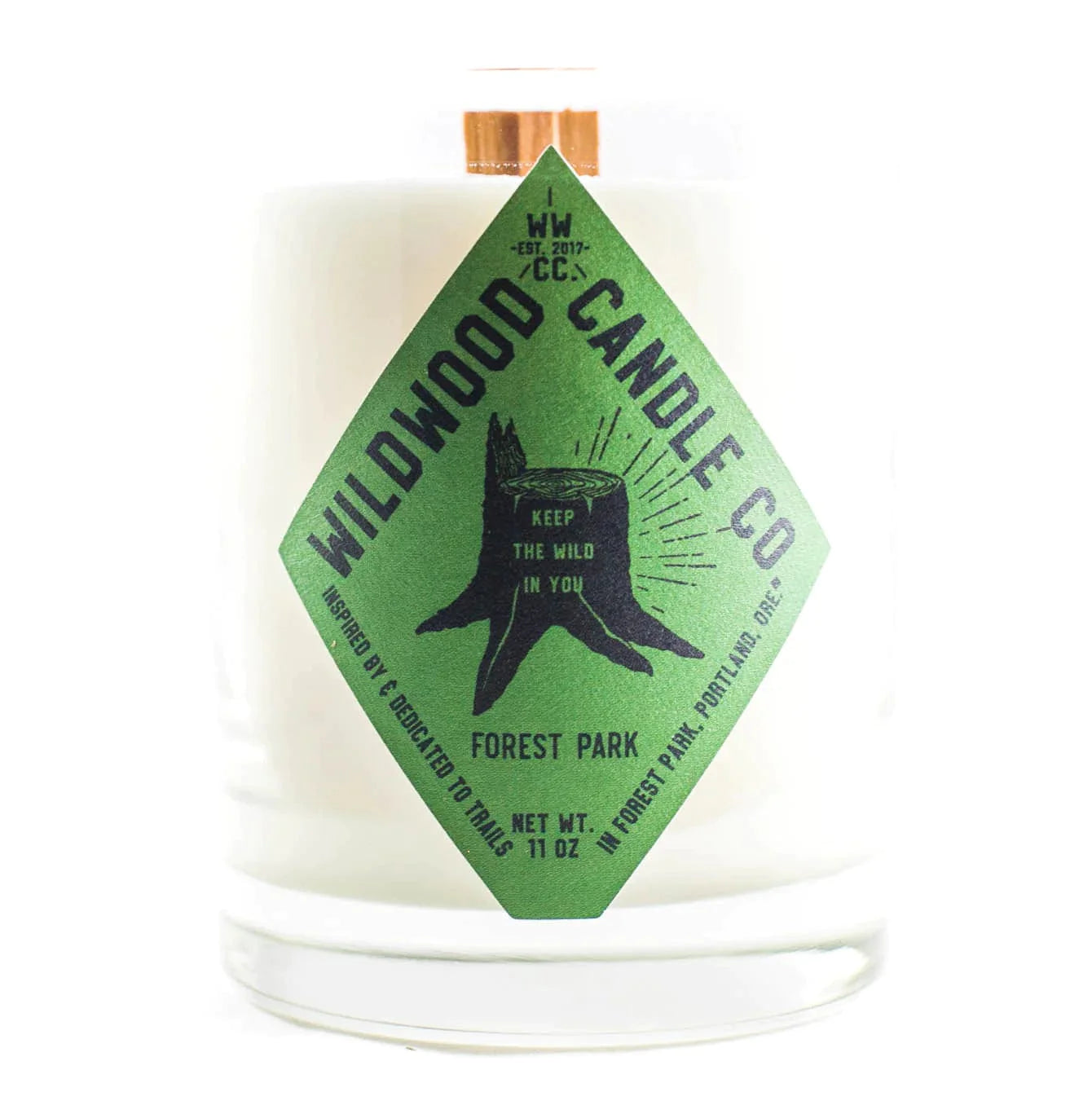 Wildwood Candle Co. Wildwood Candle, Full Size, 11 oz & Travel Size, 4oz.