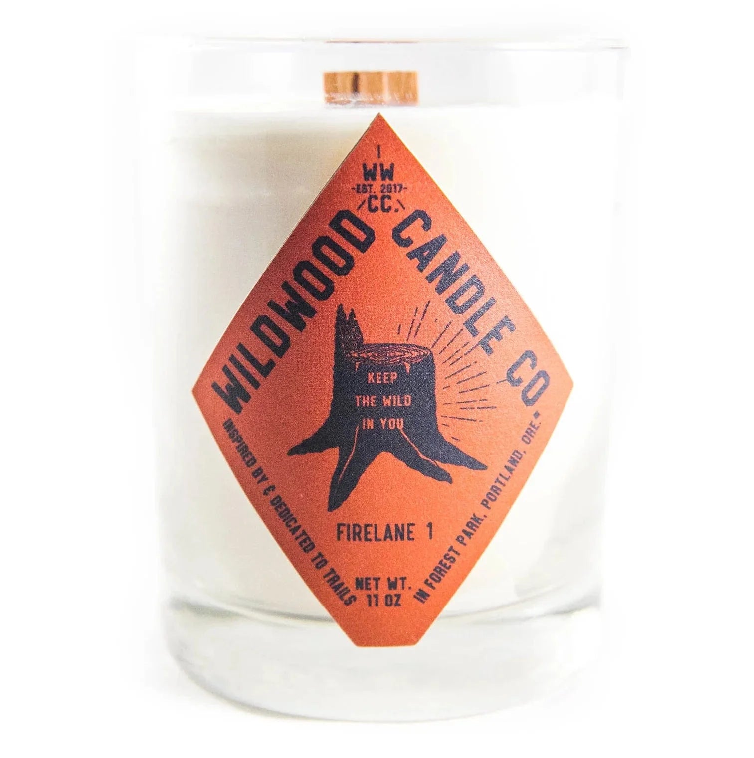 Wildwood Candle Co. Wildwood Candle, Full Size, 11 oz & Travel Size, 4oz.