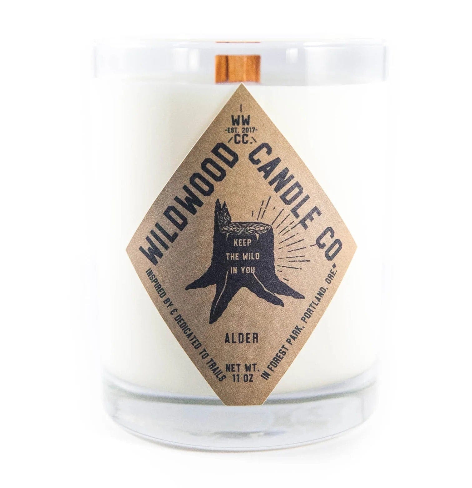 Wildwood Candle Co. Wildwood Candle, Full Size, 11 oz & Travel Size, 4oz.