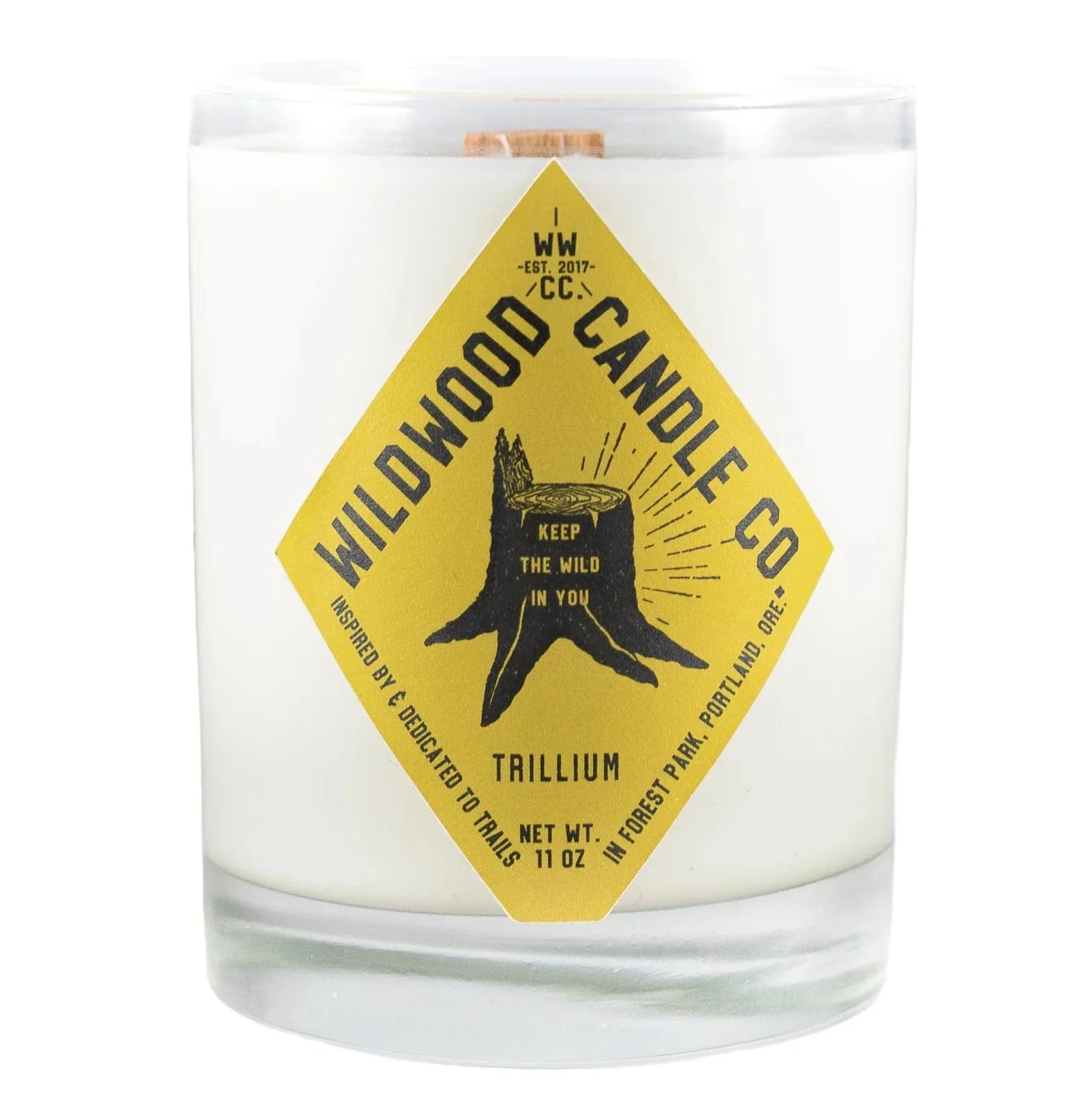 Wildwood Candle Co. Wildwood Candle, Full Size, 11 oz & Travel Size, 4oz.