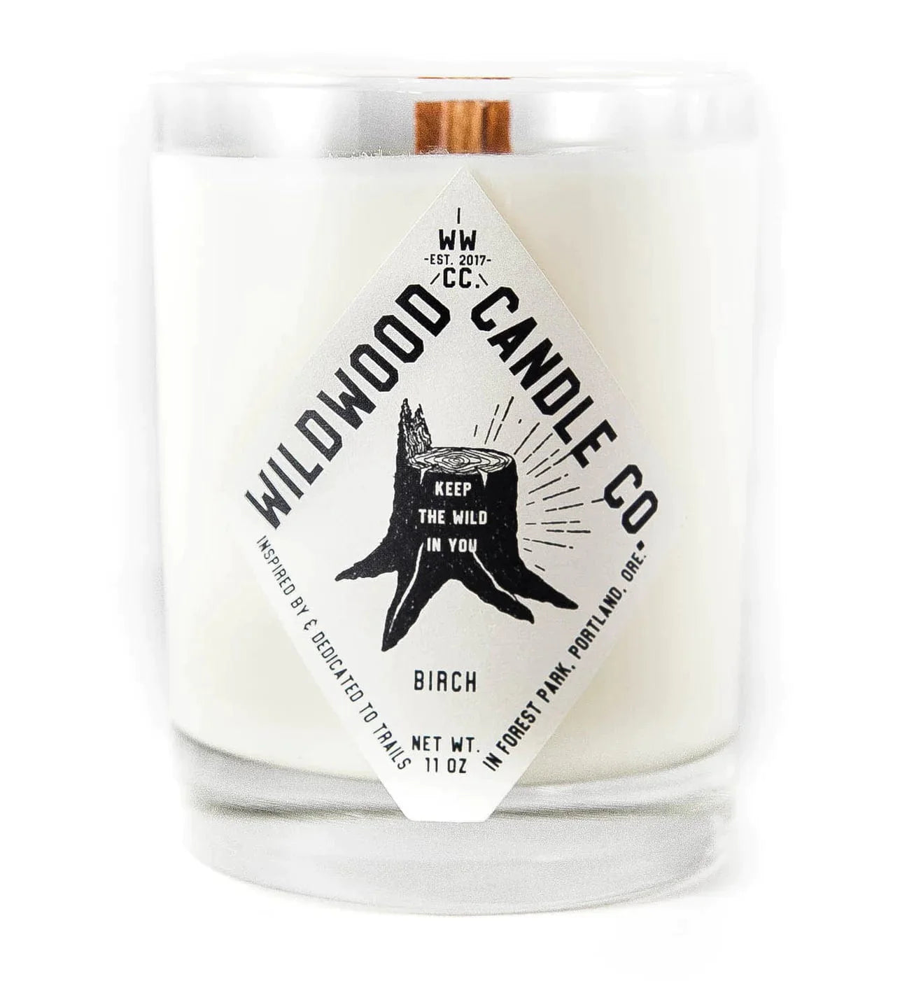 Wildwood Candle Co. Wildwood Candle, Full Size, 11 oz & Travel Size, 4oz.