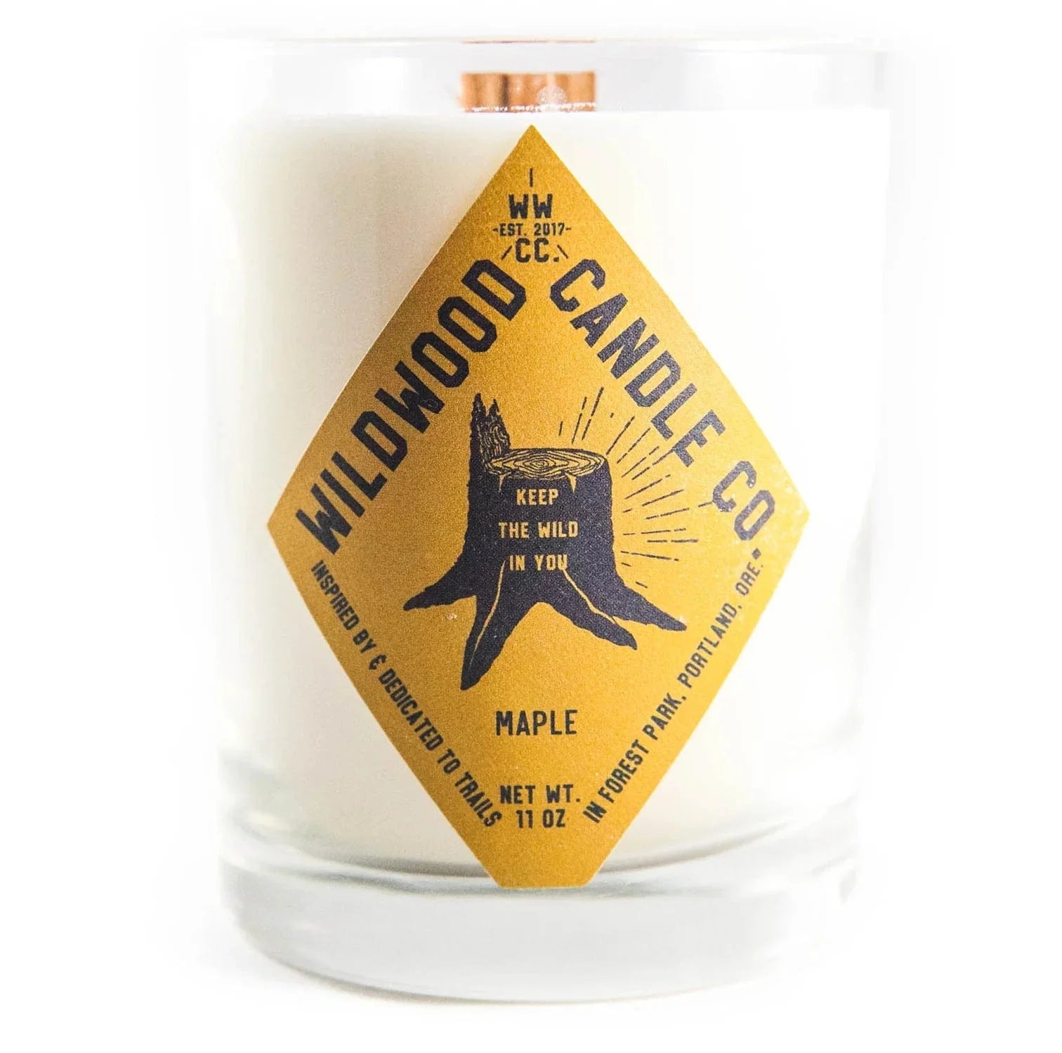 Wildwood Candle Co. Wildwood Candle, Full Size, 11 oz & Travel Size, 4oz.